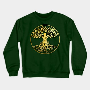 Friskoven eco village logo gold Crewneck Sweatshirt